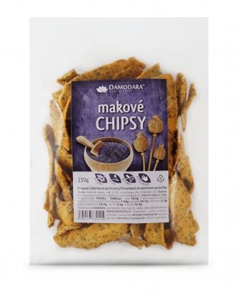 Chipsy makové 150g- Damodara