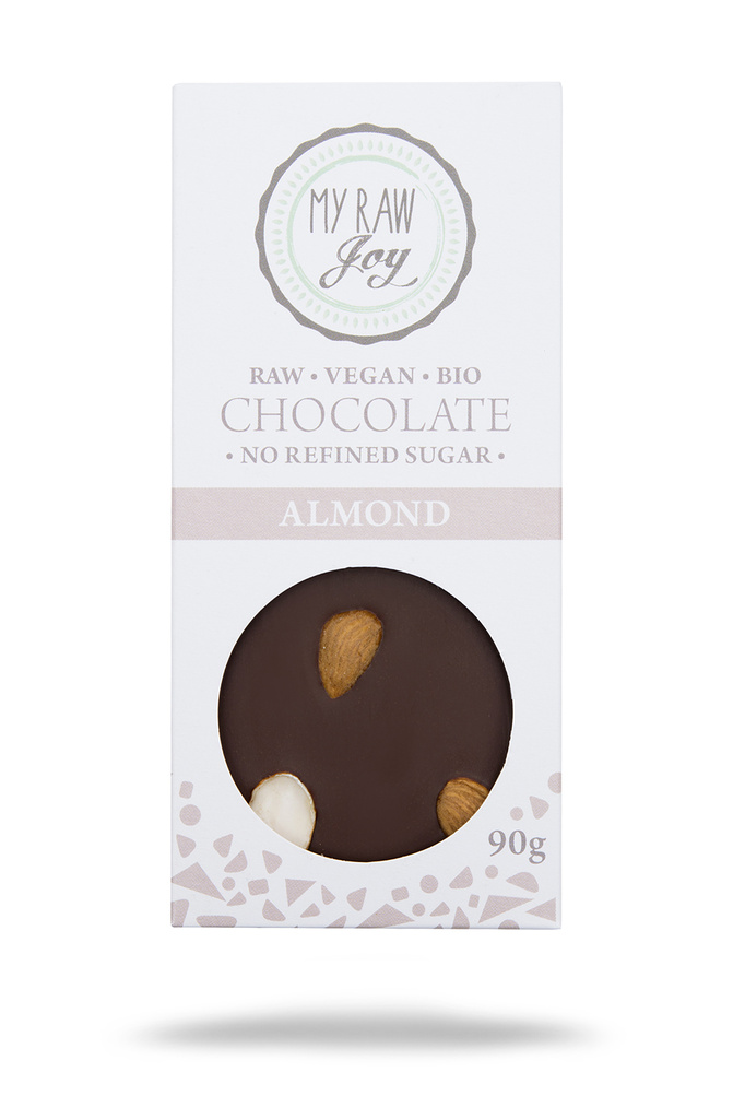 BIO RAW čokoláda mandlová 90 g My Raw Joy 