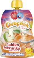 OVOCŇÁK Pyré jablko-meruňka 120g – ovocné pyré