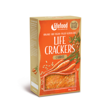 BIO RAW Life Crackers Mrkvánky 80g Lifefood
