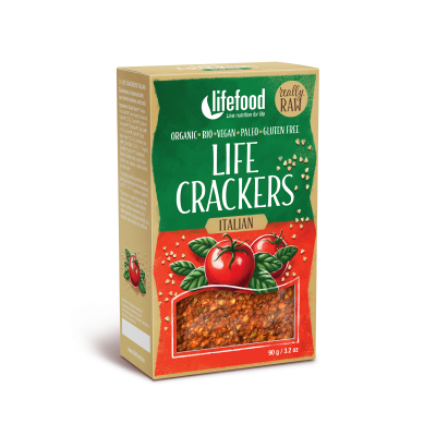BIO RAW Life Crackers Italské 80g Lifefood
