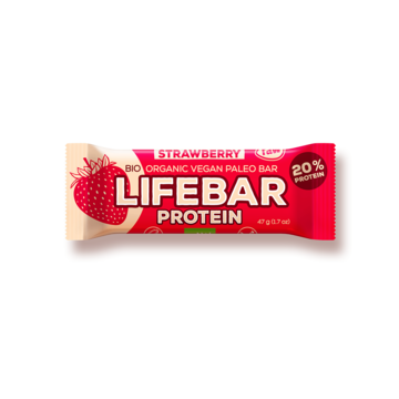 BIO RAW Lifebar Protein 47g Strawberry Lifefood