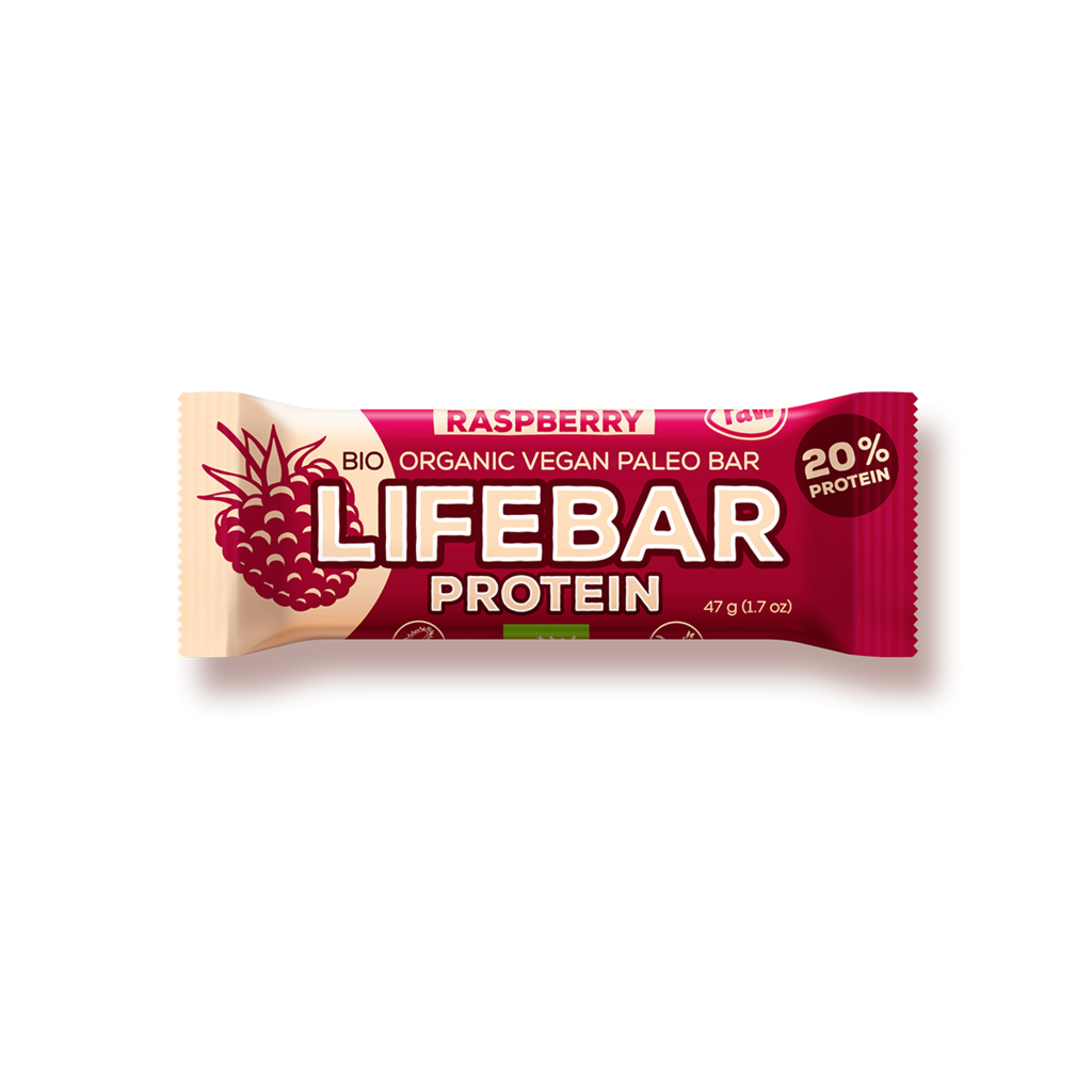 BIO RAW Lifebar Protein 47g Raspberry Lifefood