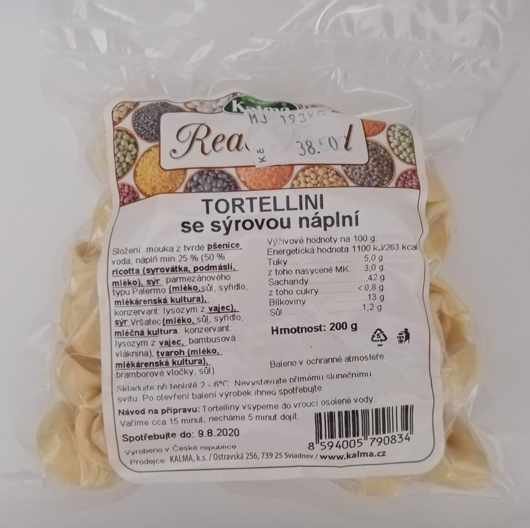 Tortellini se sýrovou náplní 200g 