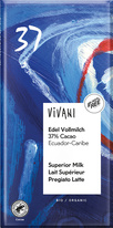 BIO mléčná čokoláda  Ekvádor - Karibik VIVANI 100 g