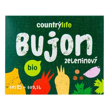 AKCE BIO bujon zeleninový kostky 66 g Country Life