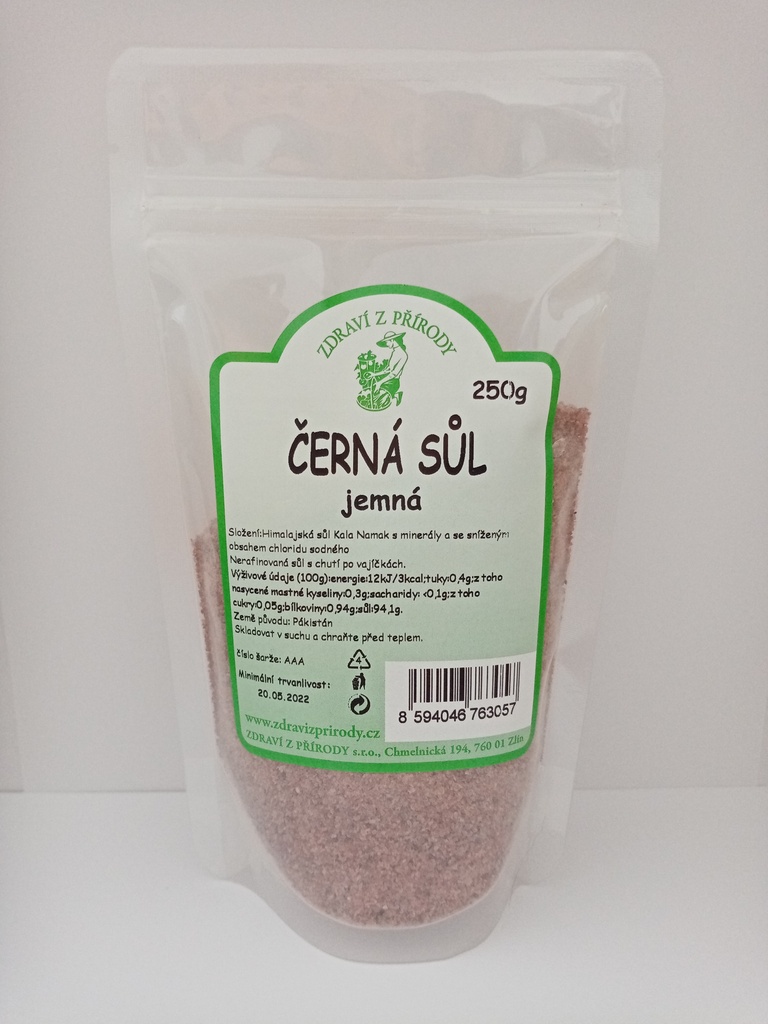 Černá sůl jmená 250g Zdraví z přírody