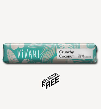 BIO vegan čokoládová tyčinka s křupavým kokose VIVANI 35 g