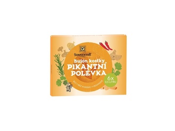 Bio bujón Pikantní polévka kostky 60g Sonnentor 
