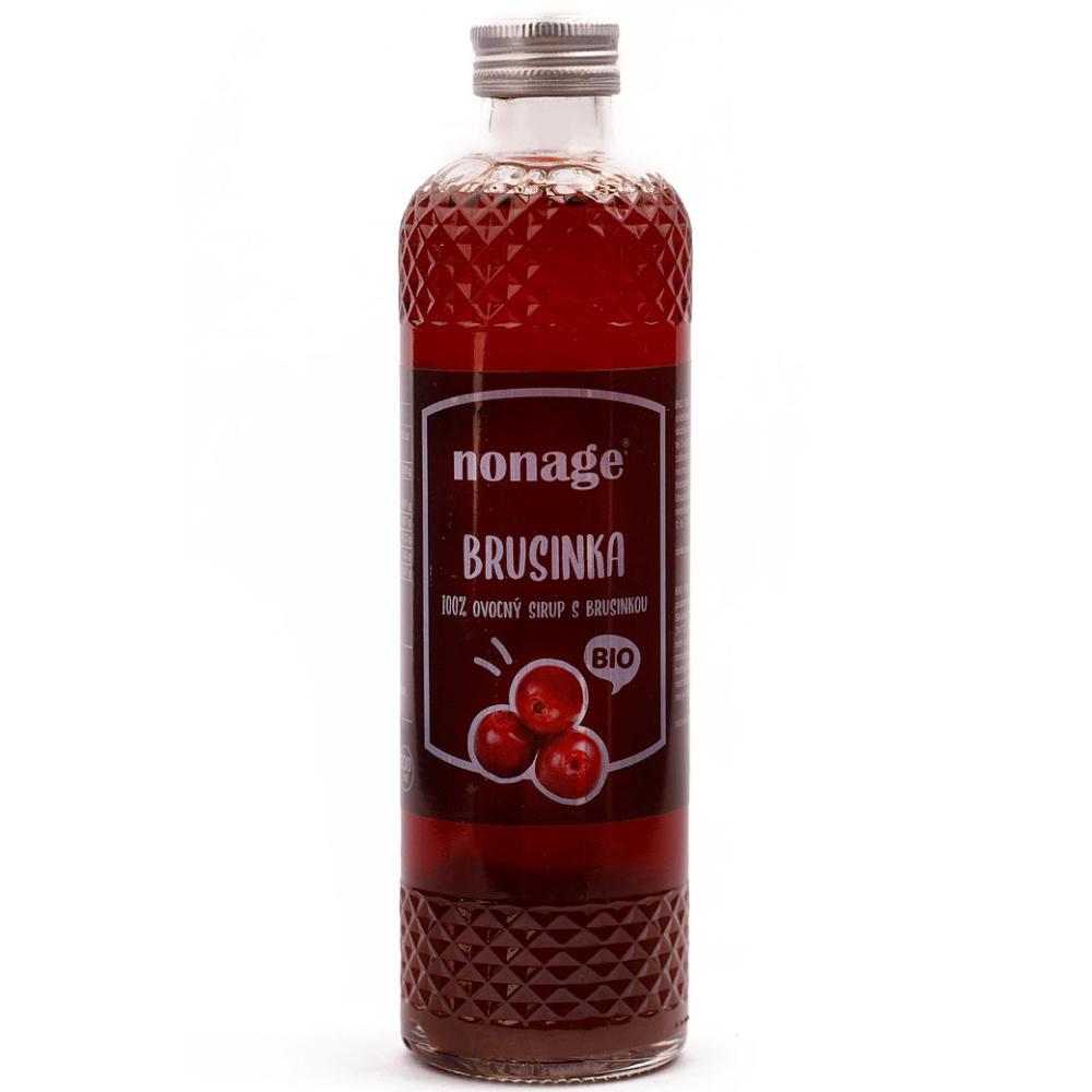 BIO brusinkový sirup 330 ml Nonage