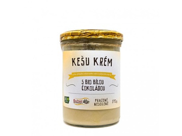 Kešu krém s BIO bílou čokoládou 390 g Božské oříšky 