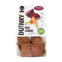 Dužinky s červenou řepou a mrkví 100 g Biopekárna Zemanka 