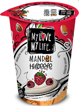 BIO zakysaný mandlový Malina 180 g My Love My Life