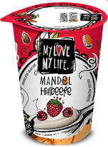 BIO zakysaný mandlový Malina 180 g My Love My Life