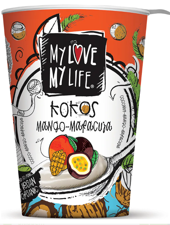 BIO zakysaný kokosový Mango Maracuja 180 g My Love My Life