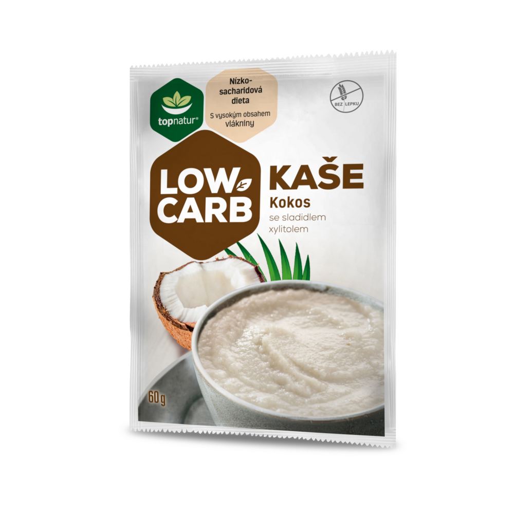 LOW CARB kaše Kokos 60 g Topnatur 