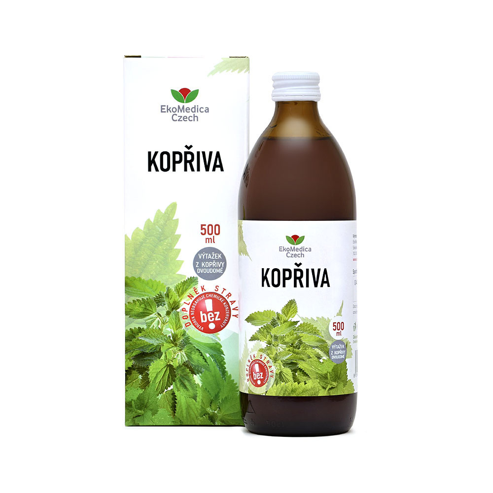 Kopřiva - výtažek z kopřivy dvoudomé 500 ml EkoMedica