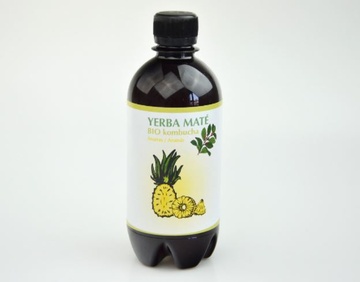 Bio kombucha Yerba maté a ananas 400ml Stevikom 