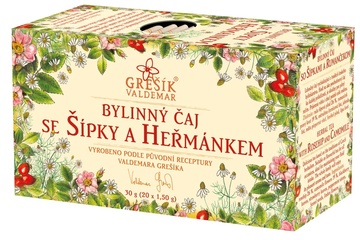 Čaj Šípky s heřmánkem 50 g Grešík 