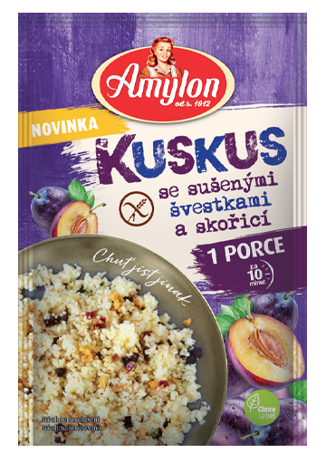 Kuskus se sušenými švestkami a skořicí 70 g Amylon 