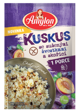 Kuskus se sušenými švestkami a skořicí 70 g Amylon 