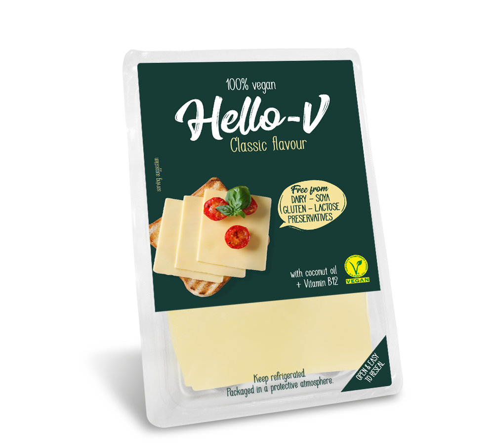 VEGAN alternativa plátkového sýru 140 g Hello-V Classic
