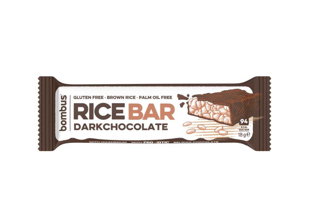 Rice bar hořká čokoláda 18g Bombus 