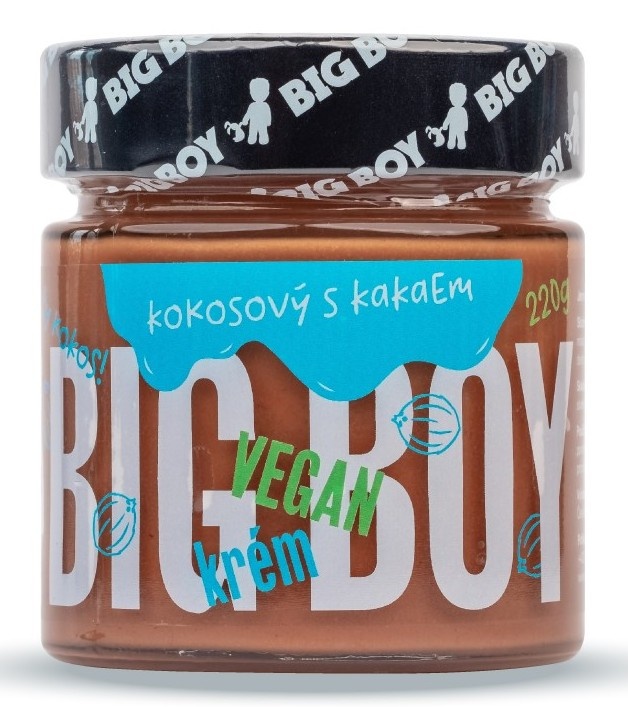 Vegan kokosový krém s kakaem 220 g BigBoy 