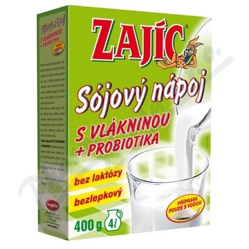 Sojový nápoj Zajíc s vlákninou 400g