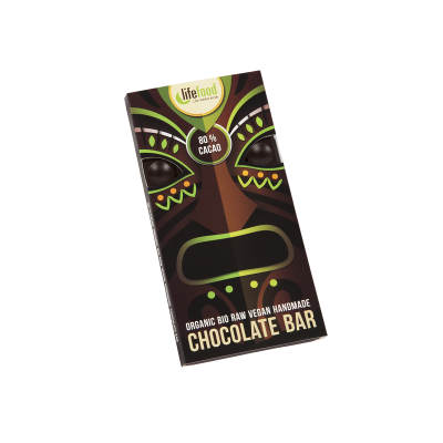 BIO RAW čokoláda nepražené kakao 80% 70g Lifefood