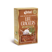 BIO RAW Life Crackers á la bramborák česnekové s majoránkou 90g Lifefood 