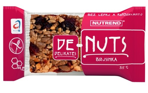 Ořechová tyčinka s brusinkou DeNuts 35g