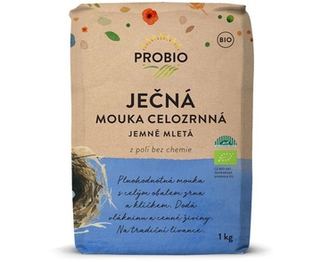 BIO mouka ječná celozrnná jemně mletá 1 kg Probio 