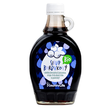 BIO Sirup borůvkový 250 ml COUNTRY LIFE 