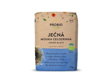 BIO mouka ječná celozrnná jemně mletá 1 kg Probio 