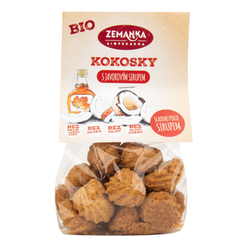 Bio kokosky s javorovým sirupem 100g