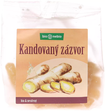 Bio kandovaný zázvor 100g Bio Nebio