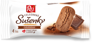 Sušenky celozrnné čokoládové 34g  REJ
