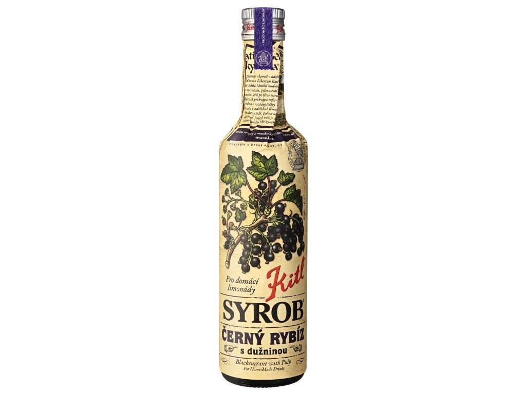 Syrob černý rybíz 500ml - Kitl