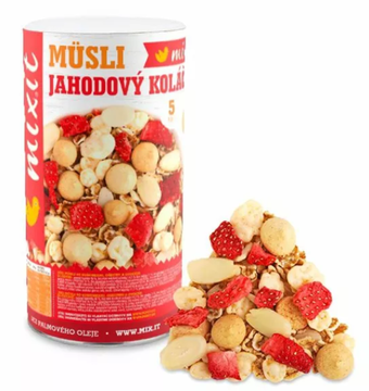 Müsli jahodový koláč a máslová sušenka 330 g Mixit 