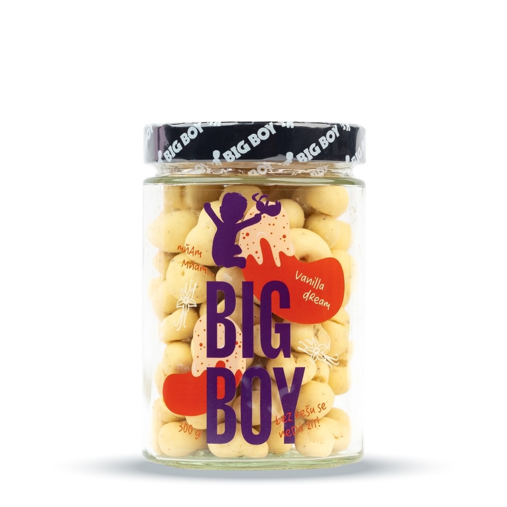 Vanilla Dream - Kešu v BIO bílé čokoládě 300 g BigBoy
