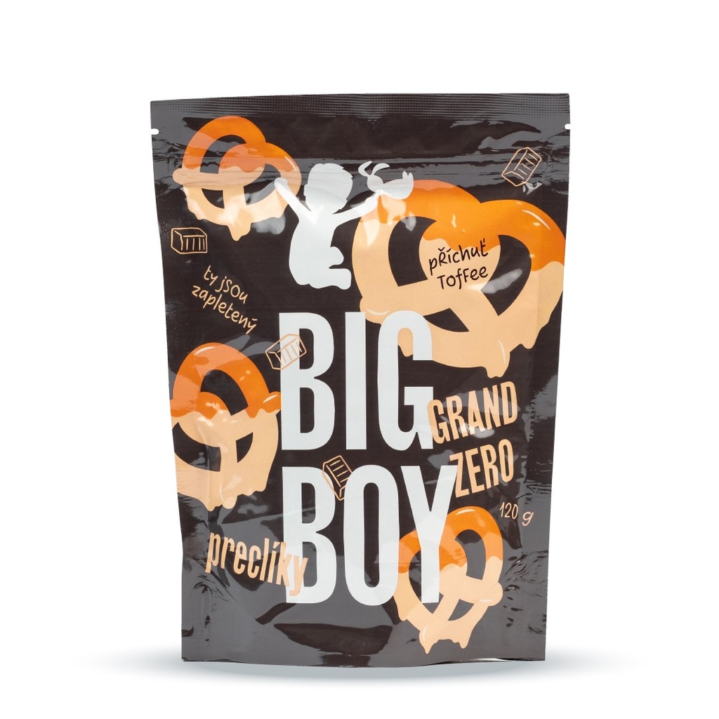 Preclíky s bílou čokoládou Toffee 120 g Big Boy