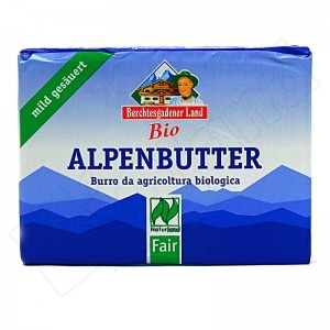BIO čerstvé alpské máslo 250 g Berchtesgadener Land
