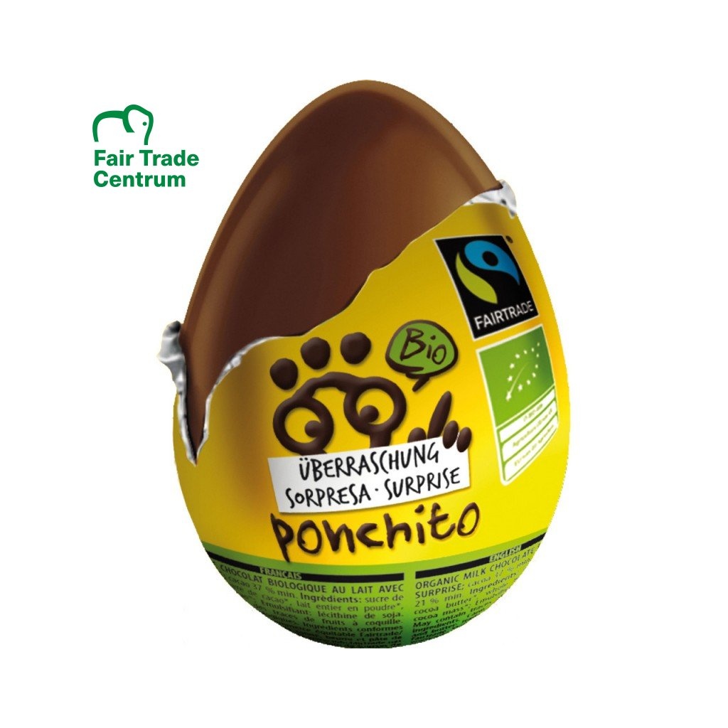BIO čokoládové vajíčko Ponchito 20 g 