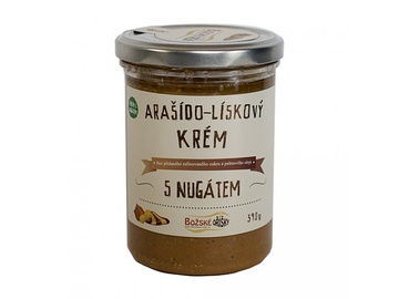 Arašído lískový krém s nugátem 390 g Božské oříšky