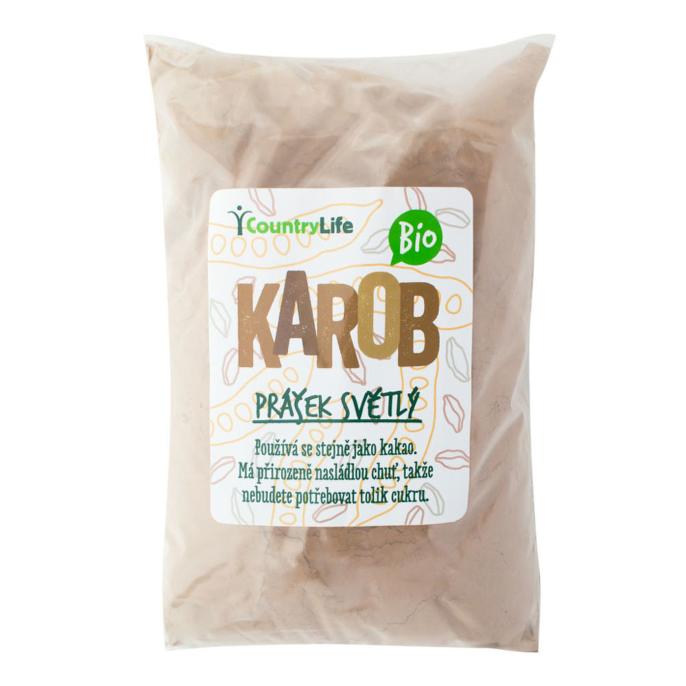 Karobový prášek světlý 500 g BIO COUNTRY LIFE 
