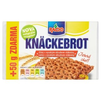 Knackebrot žitný 250g Racio