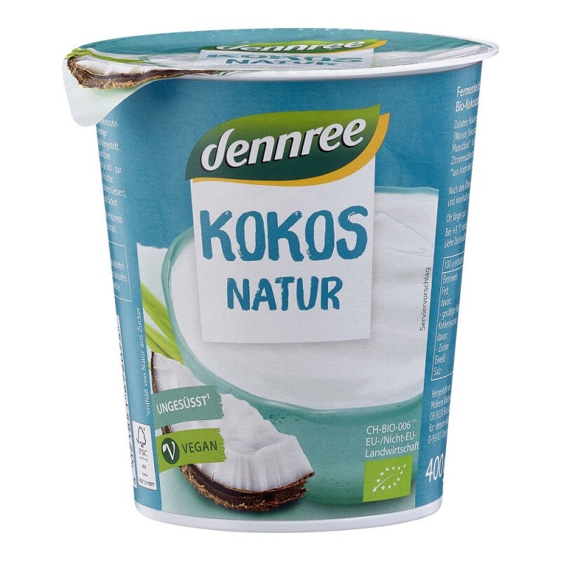 Bio kokosový jogurt natur 400g Dennree