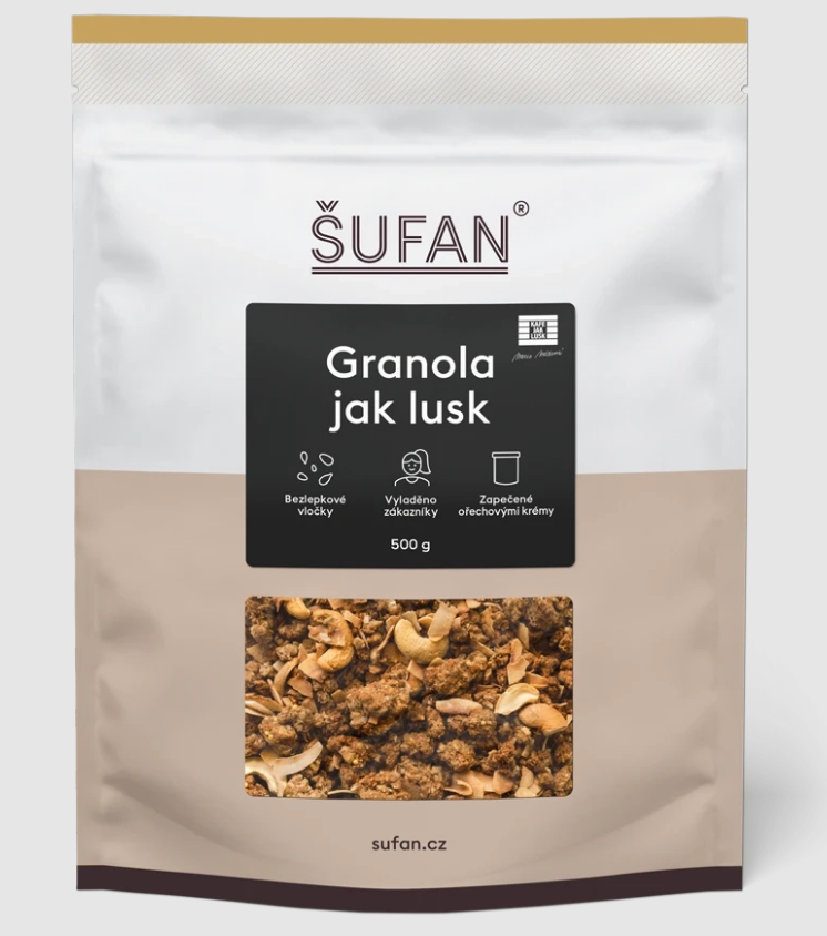 Granola jako lusk 500g Šufan