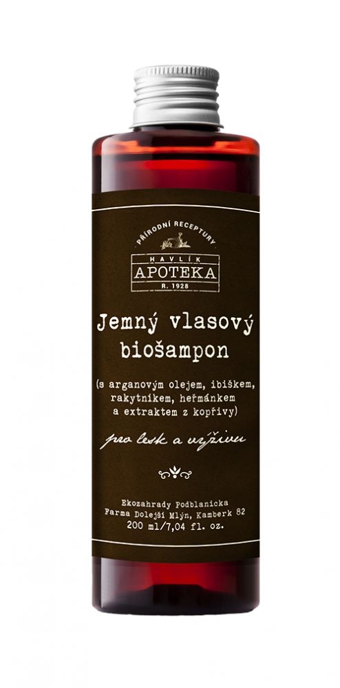 Jemný vlasový šampon pro suché vlasy 200ml Havlíkova apotéka